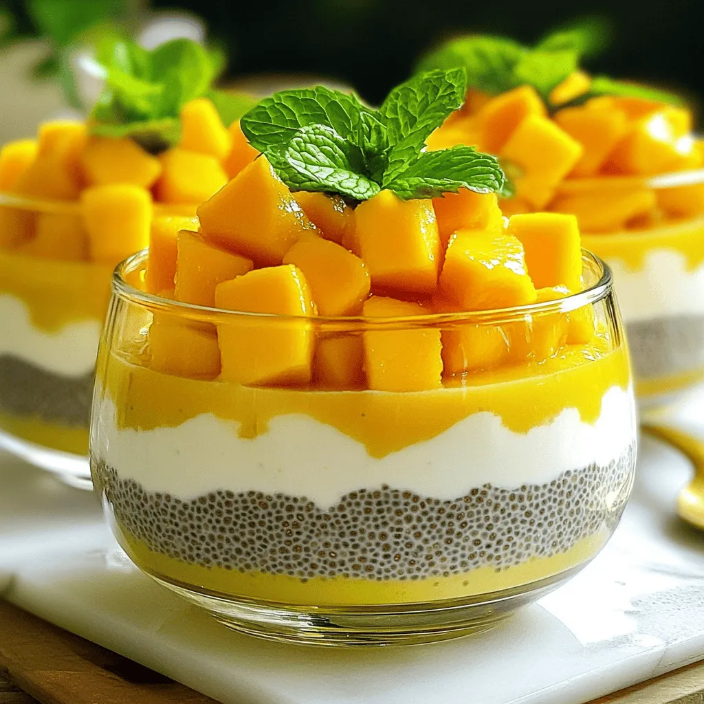 Mango Coconut Chia Pudding Refreshing Healthy Treat