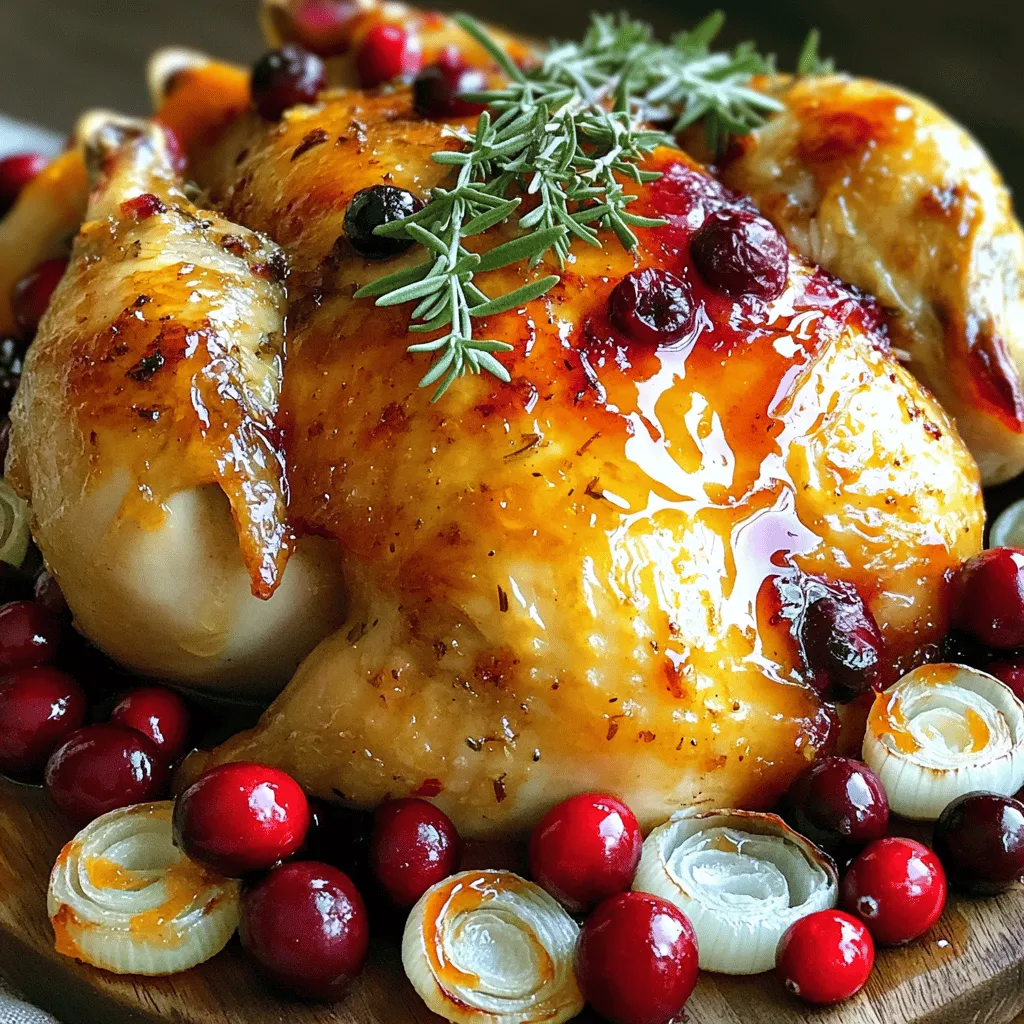 Cranberry Orange Roasted Chicken Flavorful and Juicy