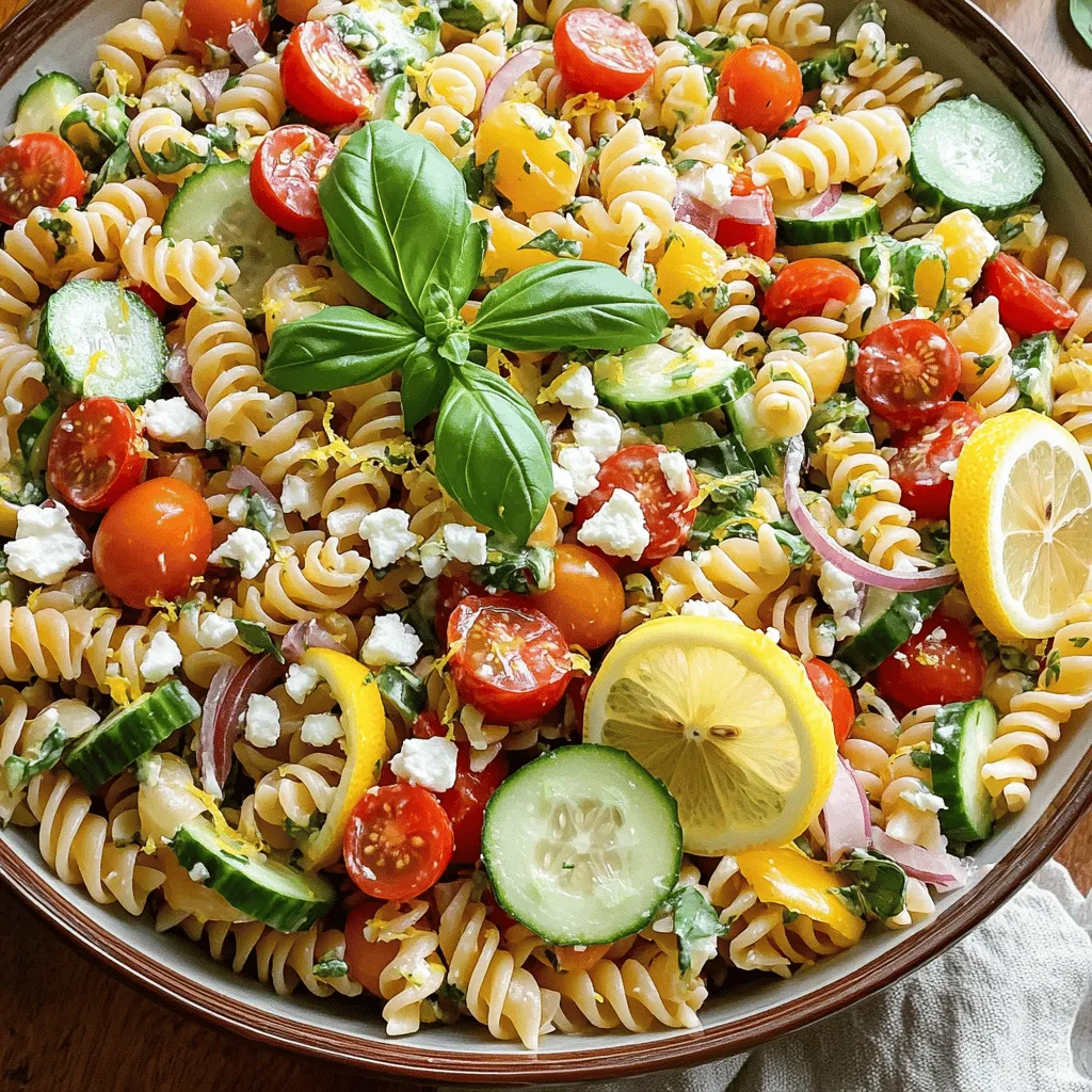 Lemon Basil Pasta Salad Fresh and Flavorful Delight