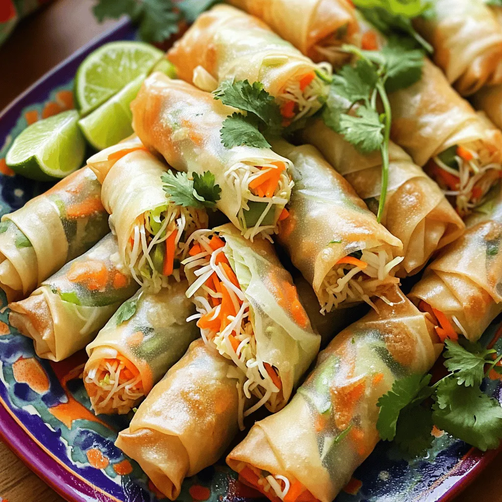 Baked Veggie Spring Rolls Crispy and Flavorful Snack