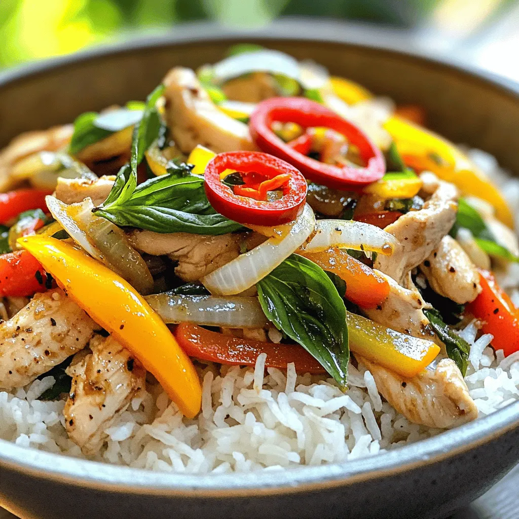 Thai Basil Chicken Stir-Fry Flavorful Dinner Delight