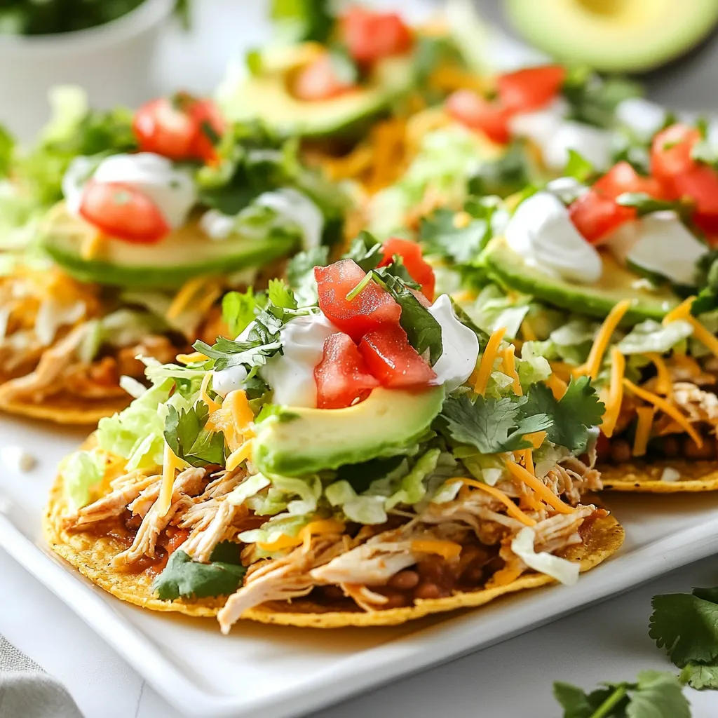 Chicken Tostadas Flavorful and Easy Meal Idea
