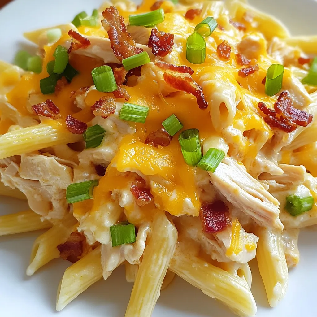 Crack Chicken Penne Creamy Comfort Food Recipe