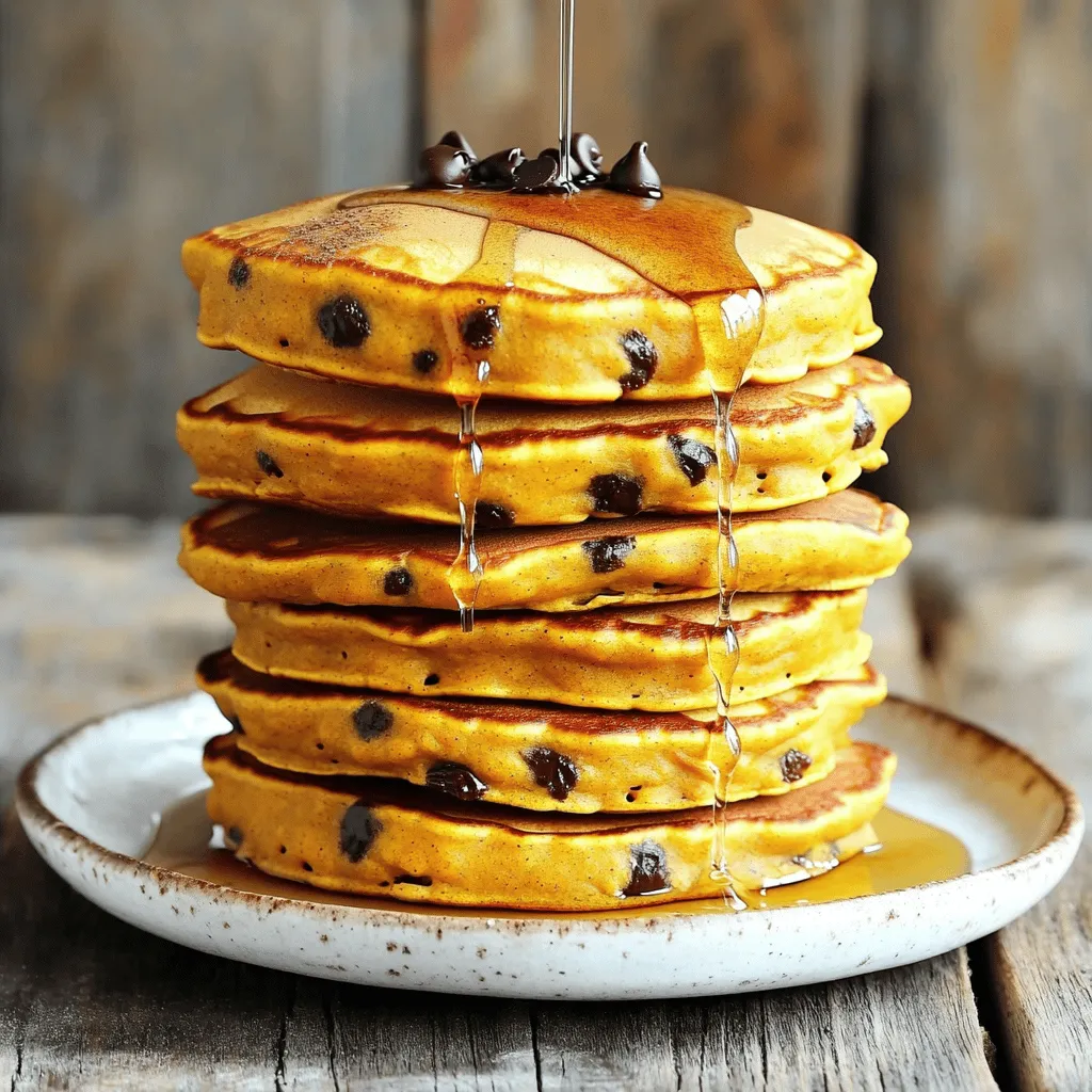 Pumpkin Chocolate Chip Pancakes Tasty and Simple Treat