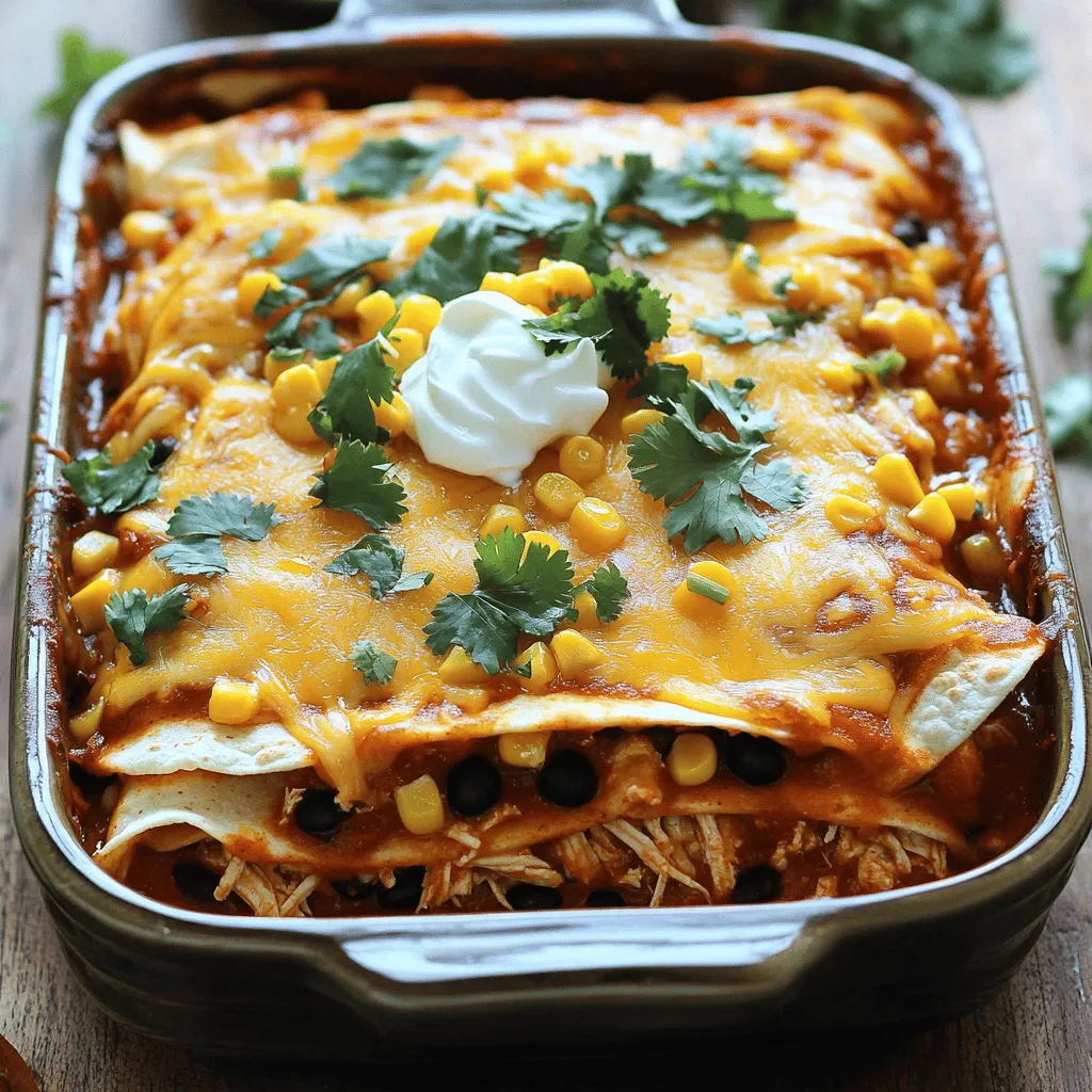 Easy Chicken Enchilada Casserole Tasty Family Dish
