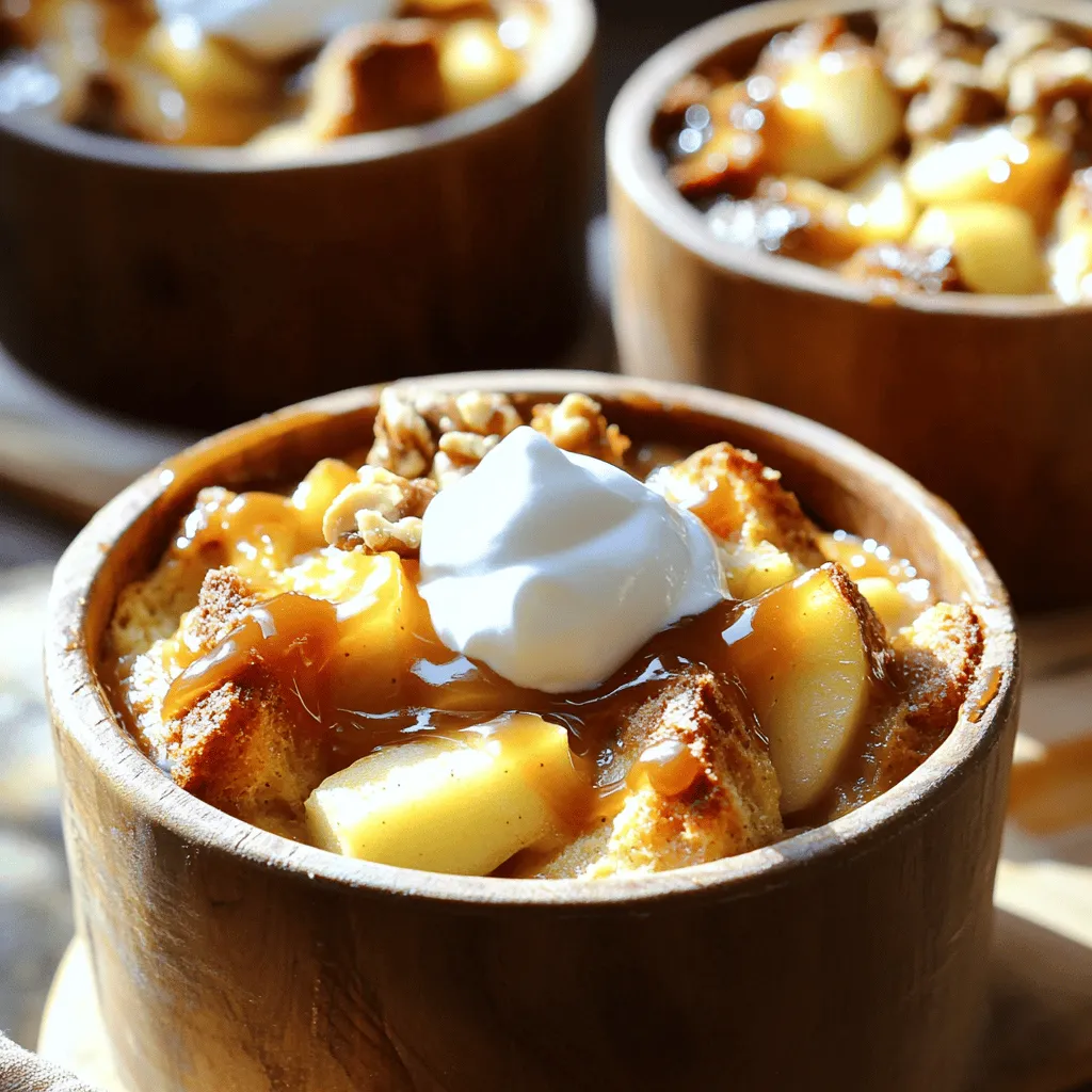 Caramel Apple Bread Pudding Delightful and Cozy Dessert