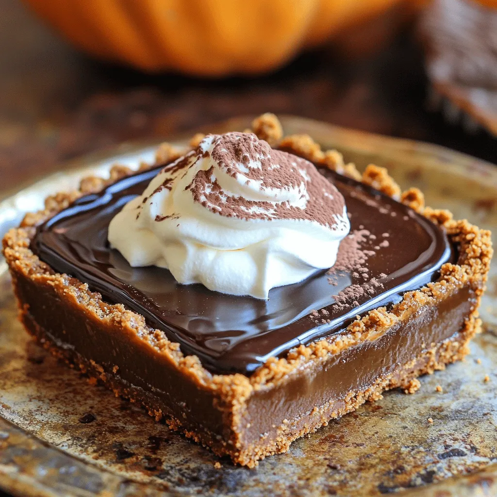Dark Chocolate Pumpkin Tart Rich and Decadent Delight