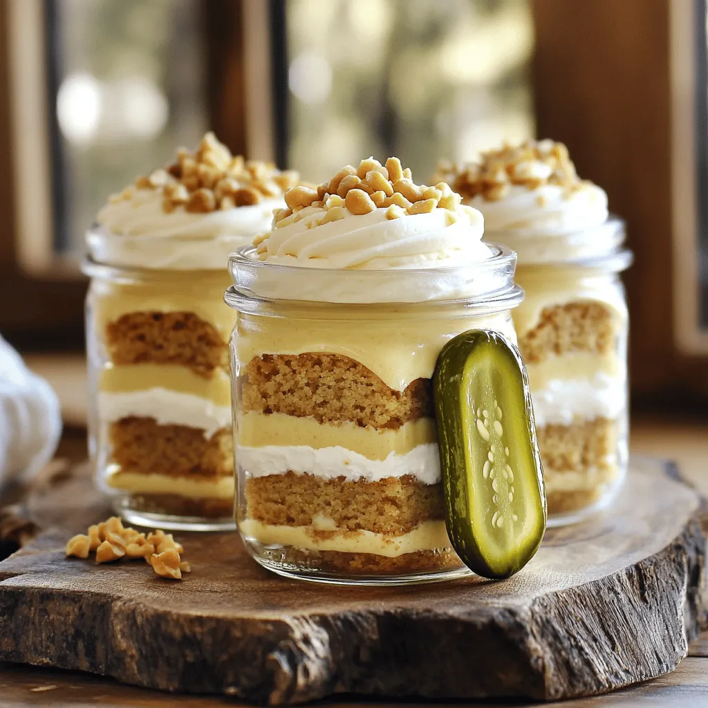 Peanut Butter Pickle Cake Jars Delightful and Unique Treat