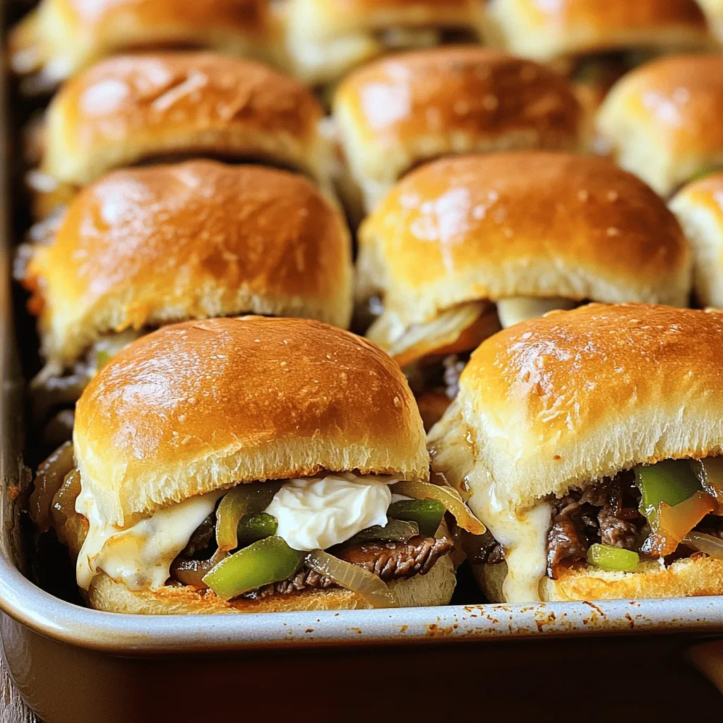 Philly Cheesesteak Sliders Flavorful Crowd-Pleaser