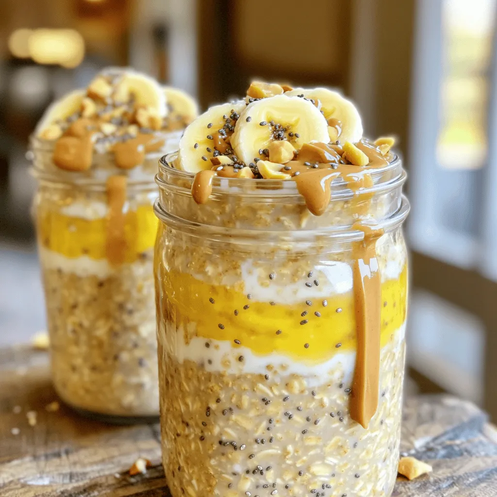 Peanut Butter Banana Overnight Oats Simple Recipe