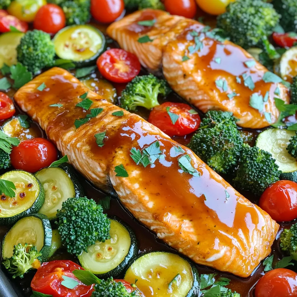Sheet Pan Maple Dijon Salmon Veggies Easy Meal