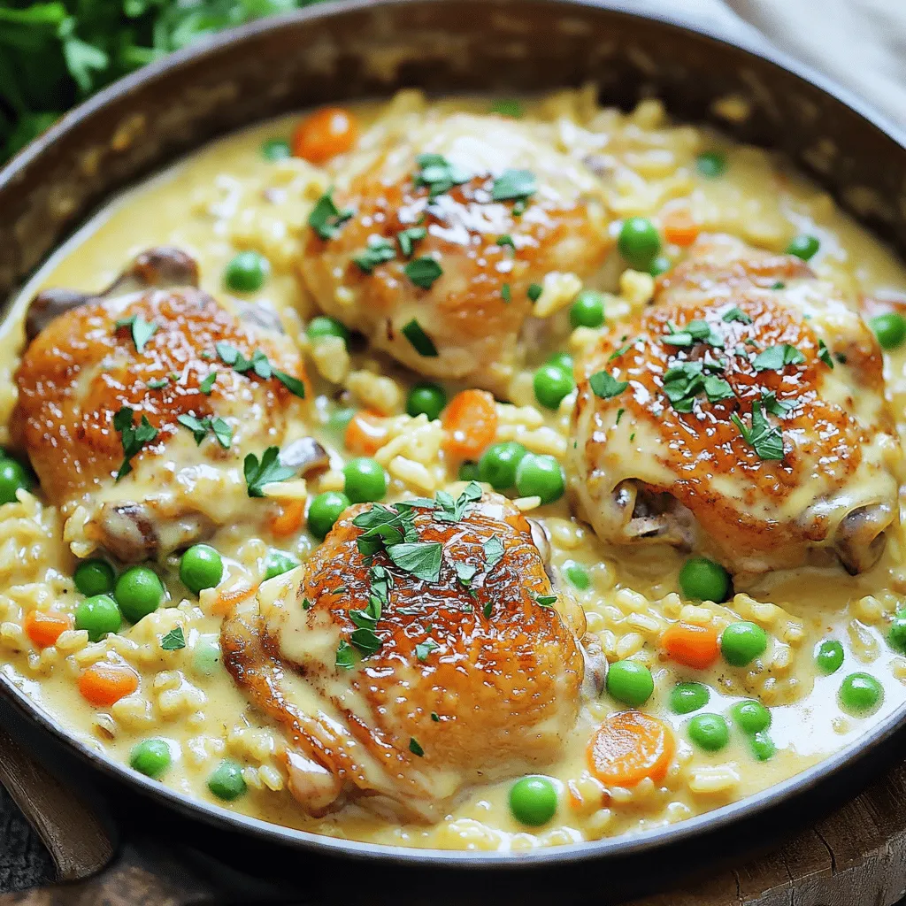 Creamy Smothered Chicken and Rice Simple Comfort Dish