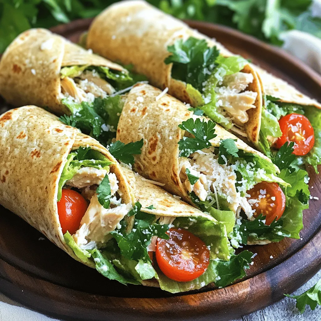 Savory Chicken Caesar Wrap Easy and Delicious Meal