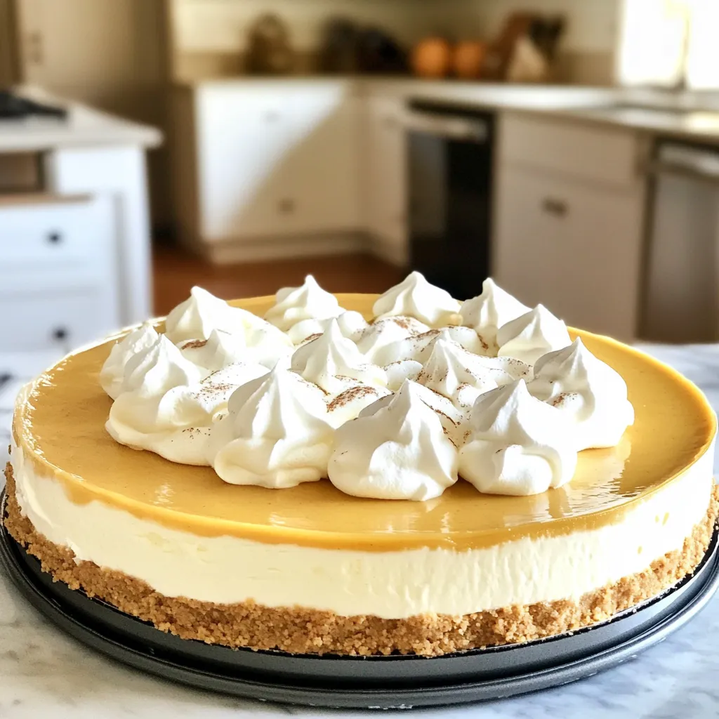 No Bake White Chocolate Pumpkin Cheesecake Delight