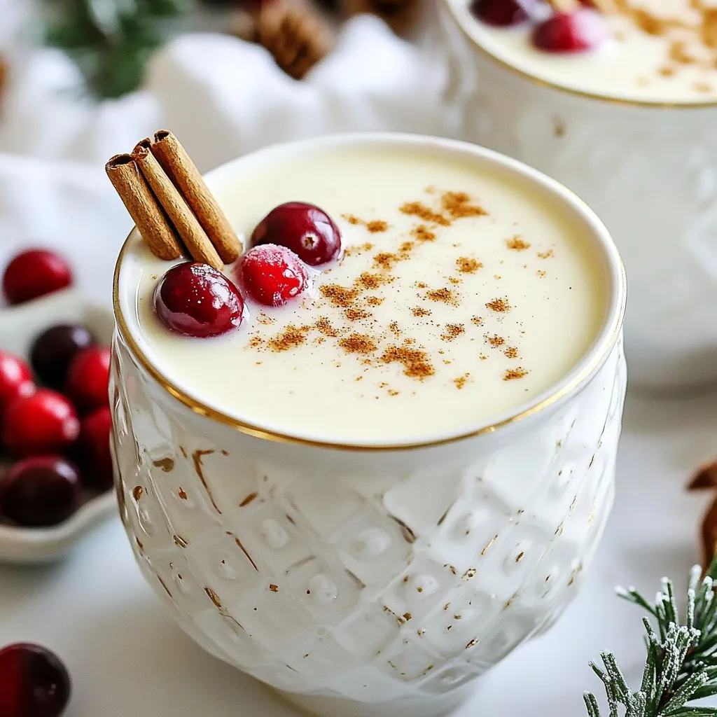 Cozy Cranberry Eggnog Festive and Heartwarming Drink