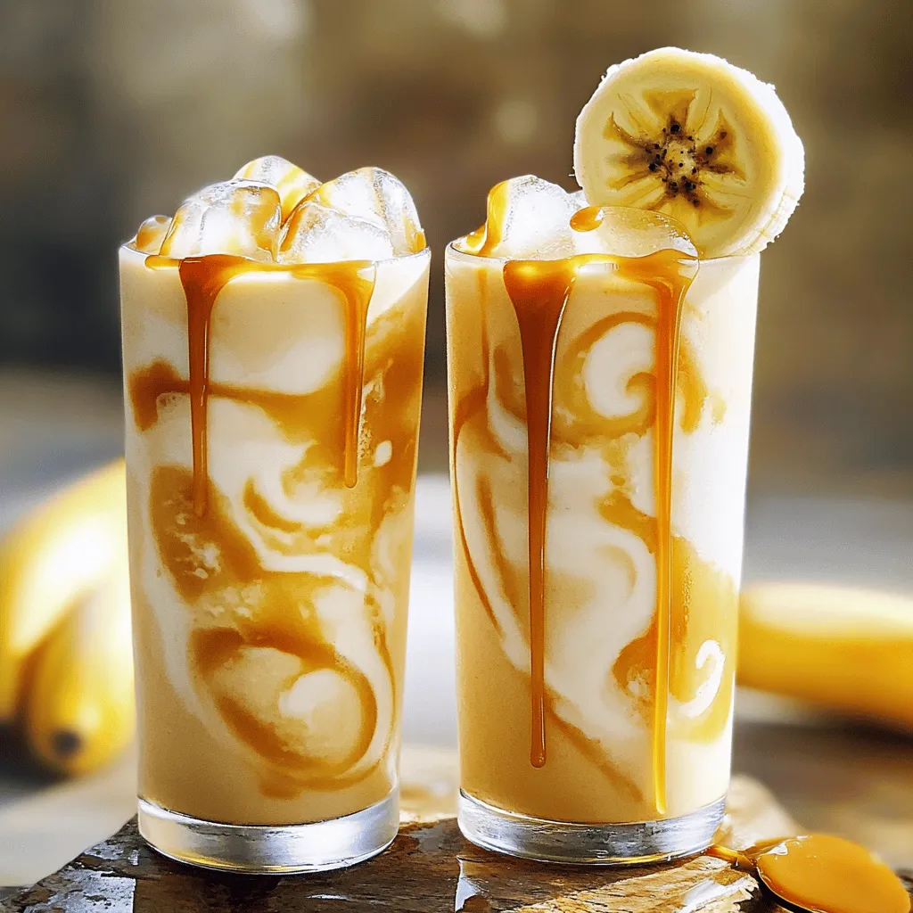 Banana Caramel Horchata Delightful Creamy Drink