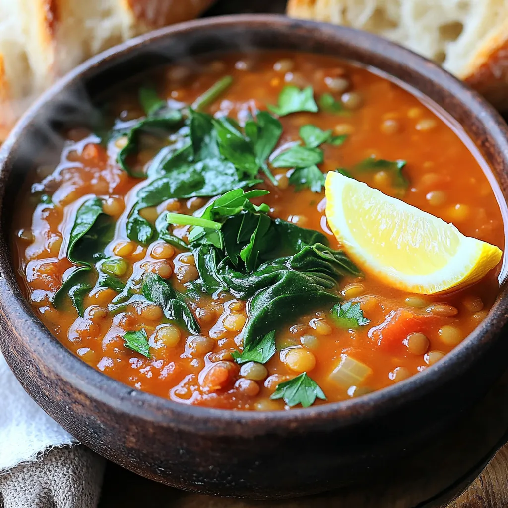One Pot Spicy Tomato Lentil Soup Rich and Hearty Dish