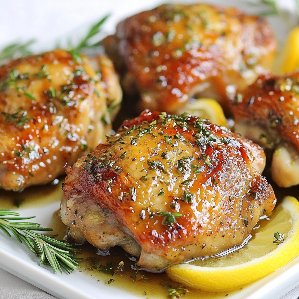 Zesty High-Protein Lemon Herb Chicken Thighs Recipe