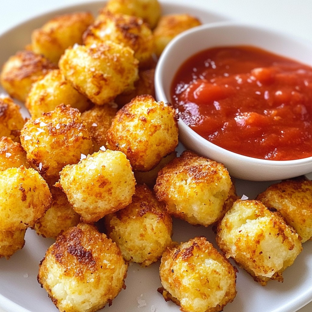 Cheesy Cauliflower Tater Tots Crispy and Flavorful Treat