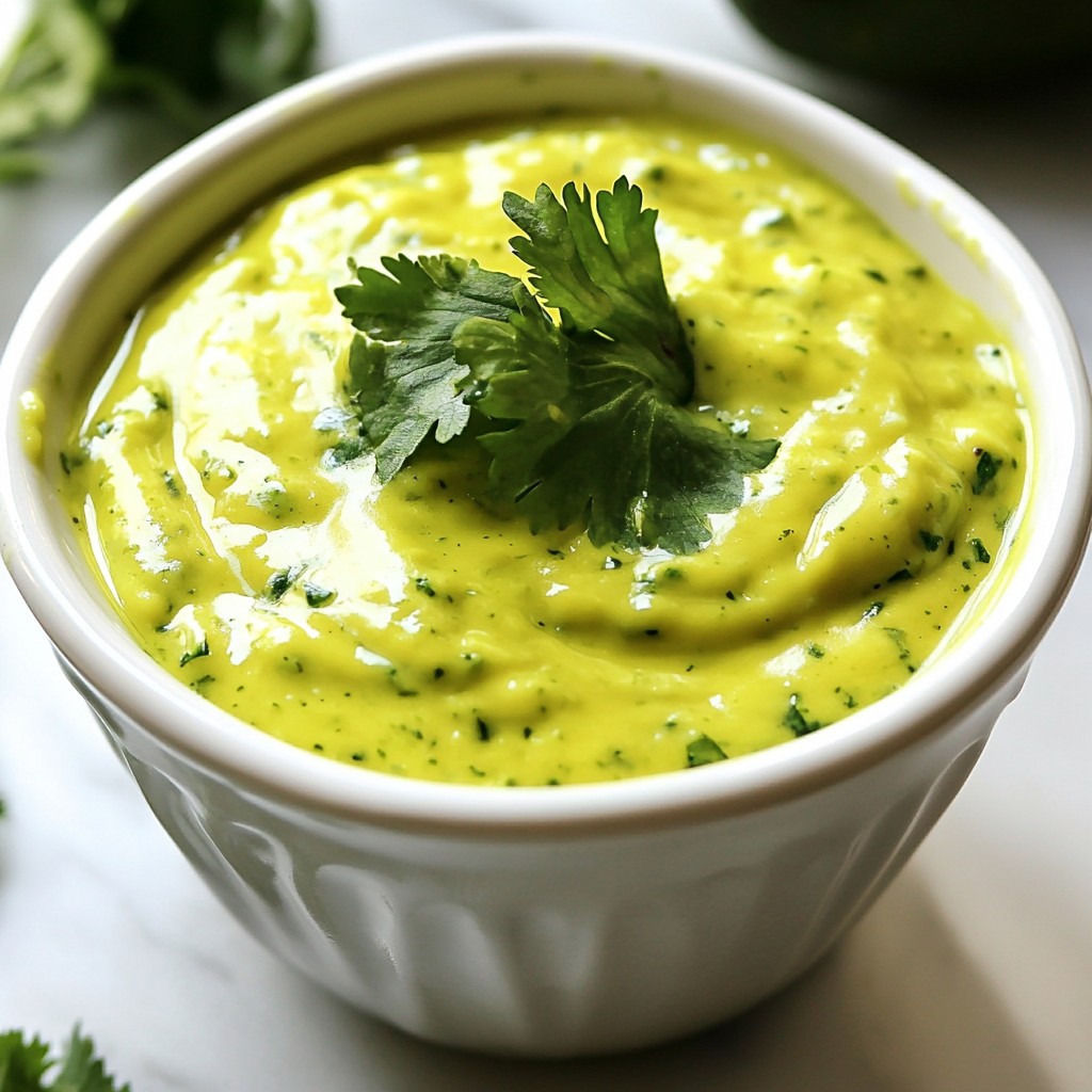 Avocado Cilantro Lime Dressing Fresh and Flavorful Twist