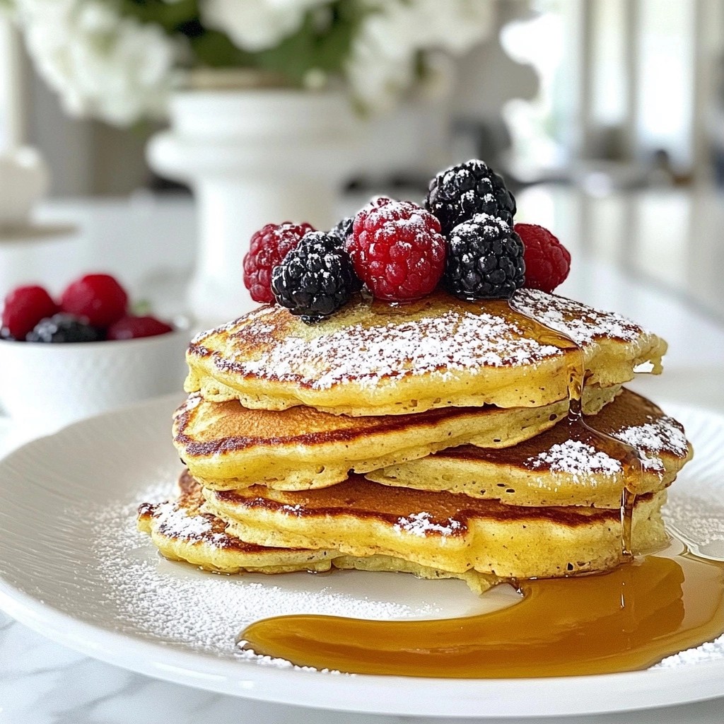 Fluffy High-Protein Quinoa Berry Pancakes Delight