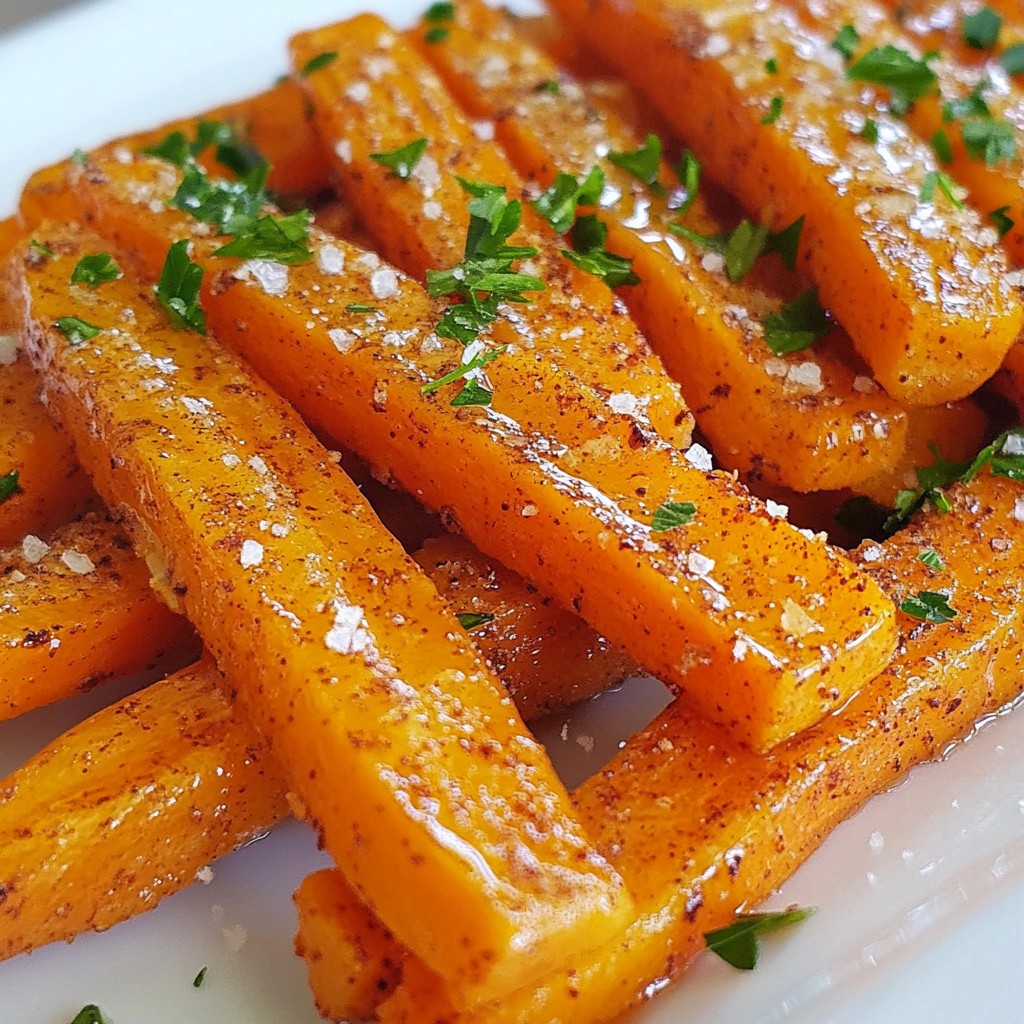 Maple Glazed Carrot Fries Simple and Tasty Recipe