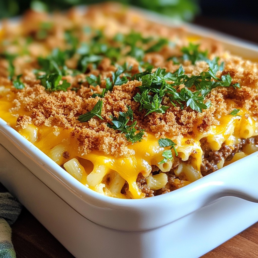 Cheeseburger Casserole Flavorful One-Pan Dinner