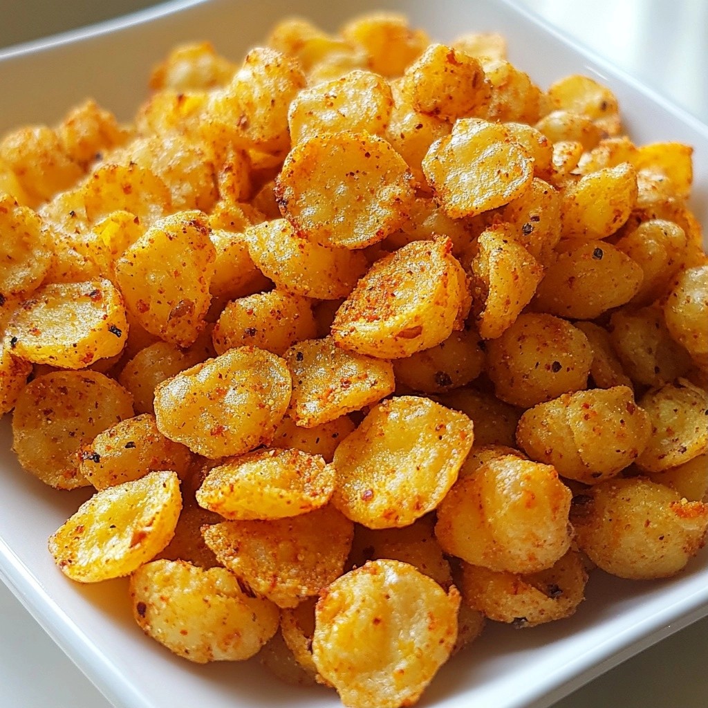 Crunchy High-Protein Spicy Chickpea Crisps Recipe