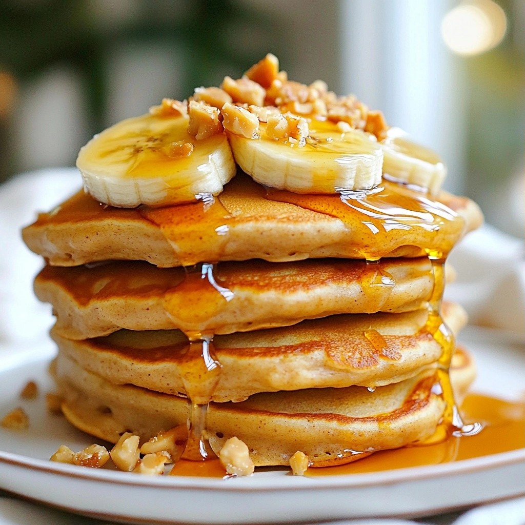 Fluffy Protein-Packed Peanut Butter Pancakes Recipe