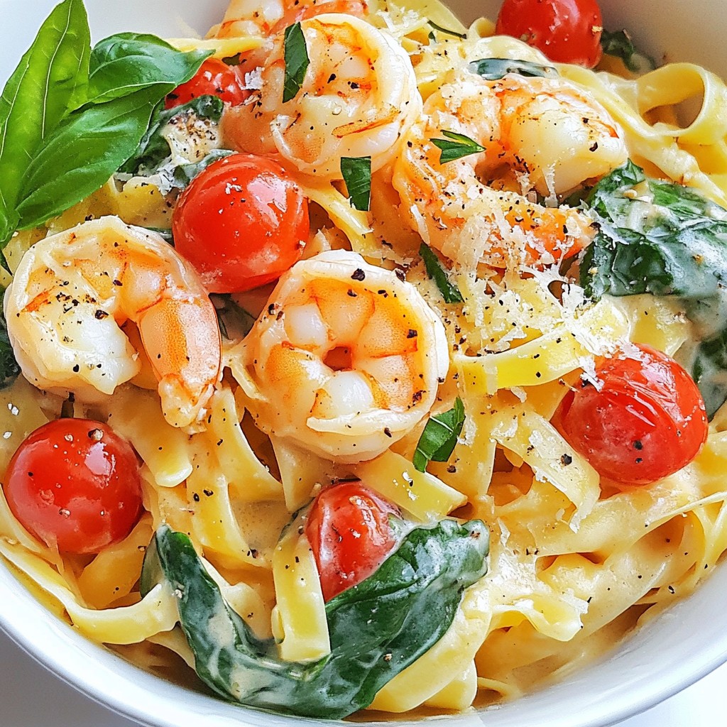 Creamy Tuscan Shrimp Pasta Flavorful Dinner Delight