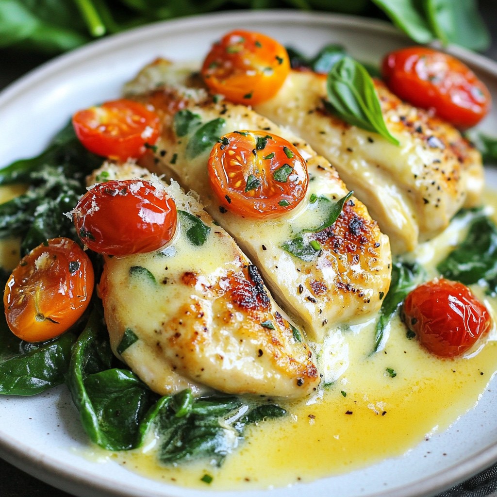 Creamy Garlic Tuscan Chicken Flavorful Dinner Recipe