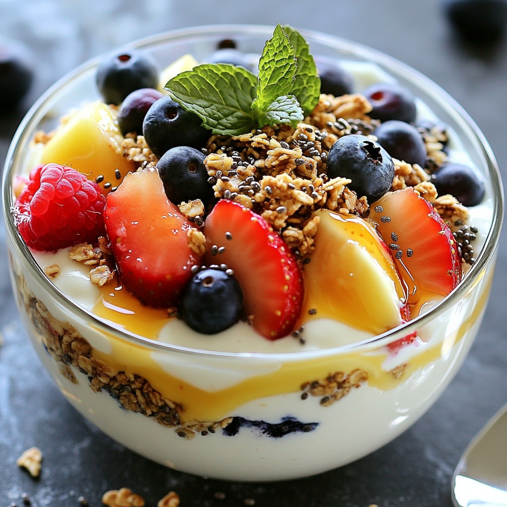 Refreshing High-Protein Berry and Greek Yogurt Parfait