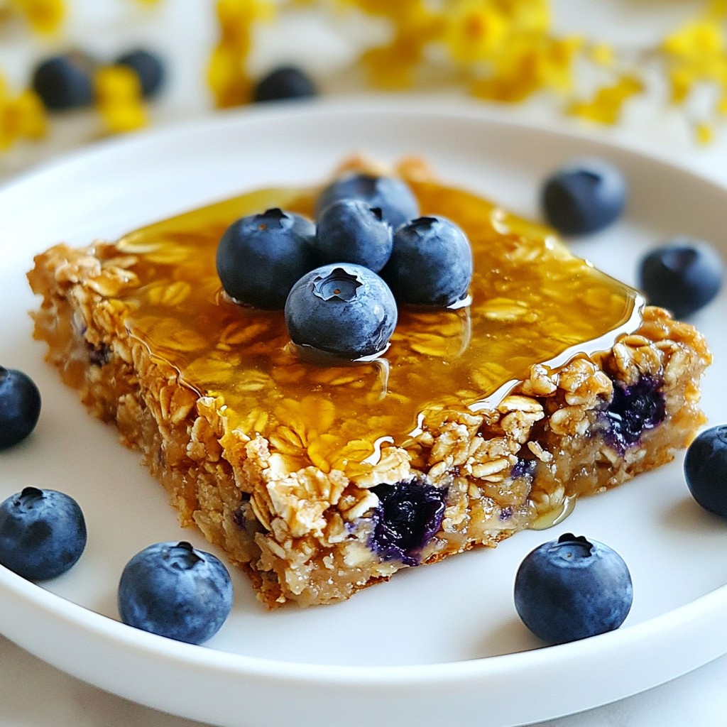 Blueberry Oatmeal Breakfast Bars Simple and Tasty Treat