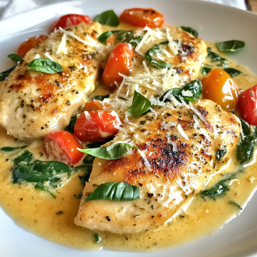 Creamy Garlic Tuscan Chicken Flavorful Dinner Delight