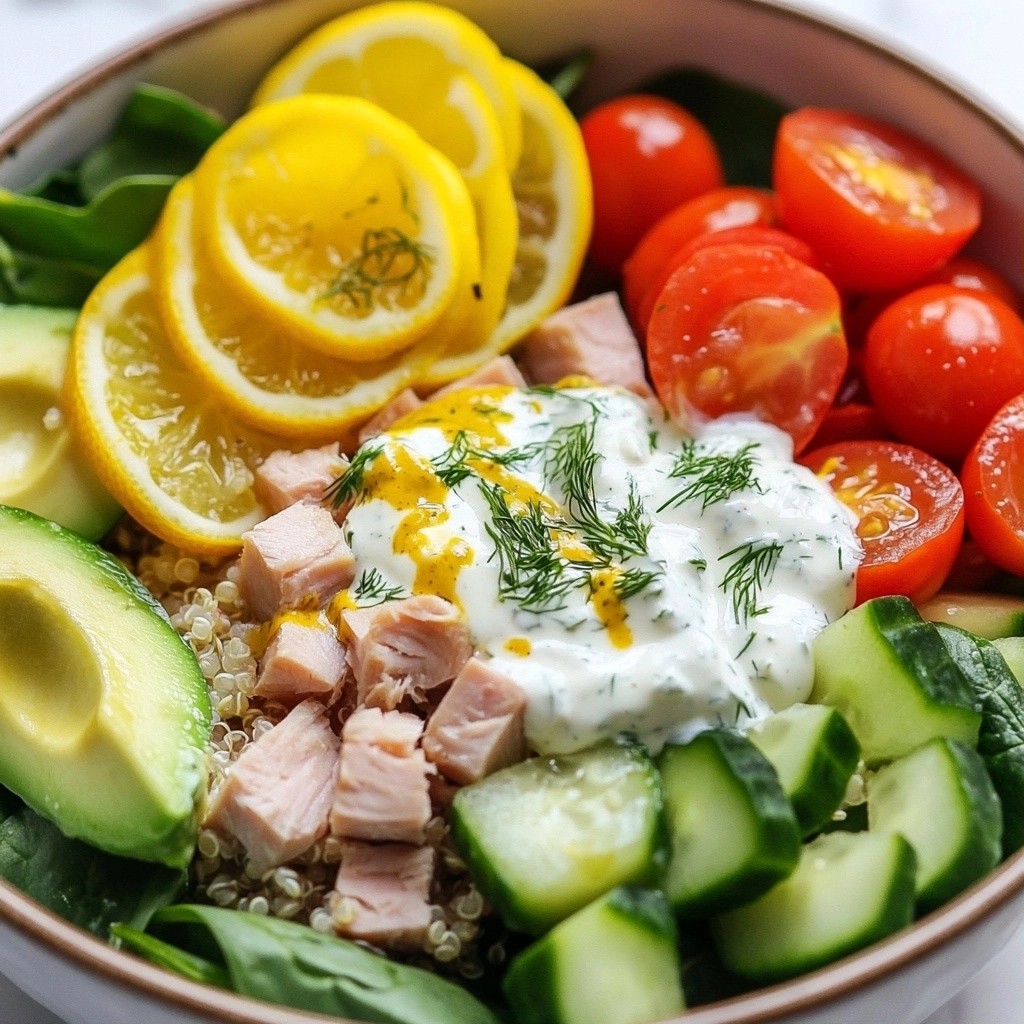 Easy High-Protein Lemon Dill Tuna Bowls Quick Meal
