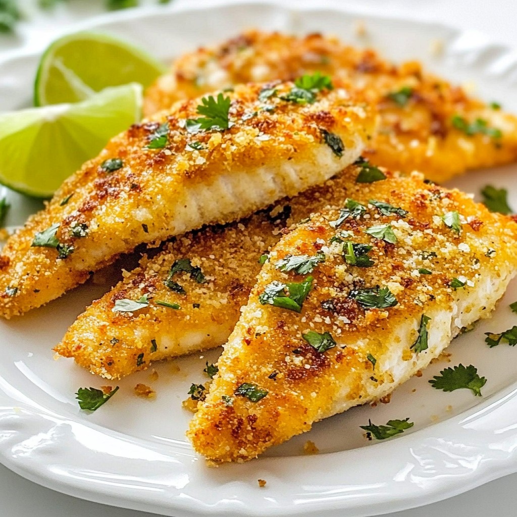 Crispy High-Protein Garlic Lime Tilapia Fillets Recipe