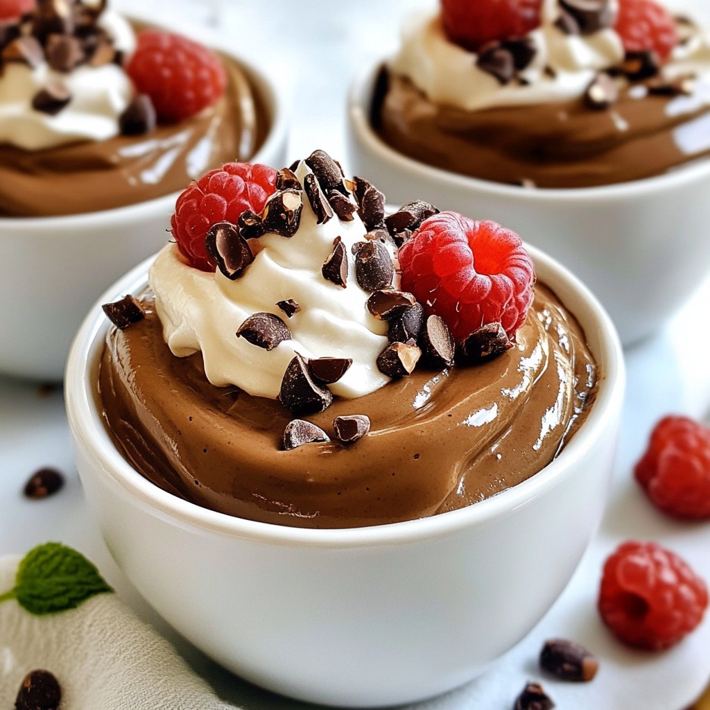 Vegan Chocolate Avocado Mousse Creamy and Smooth Treat