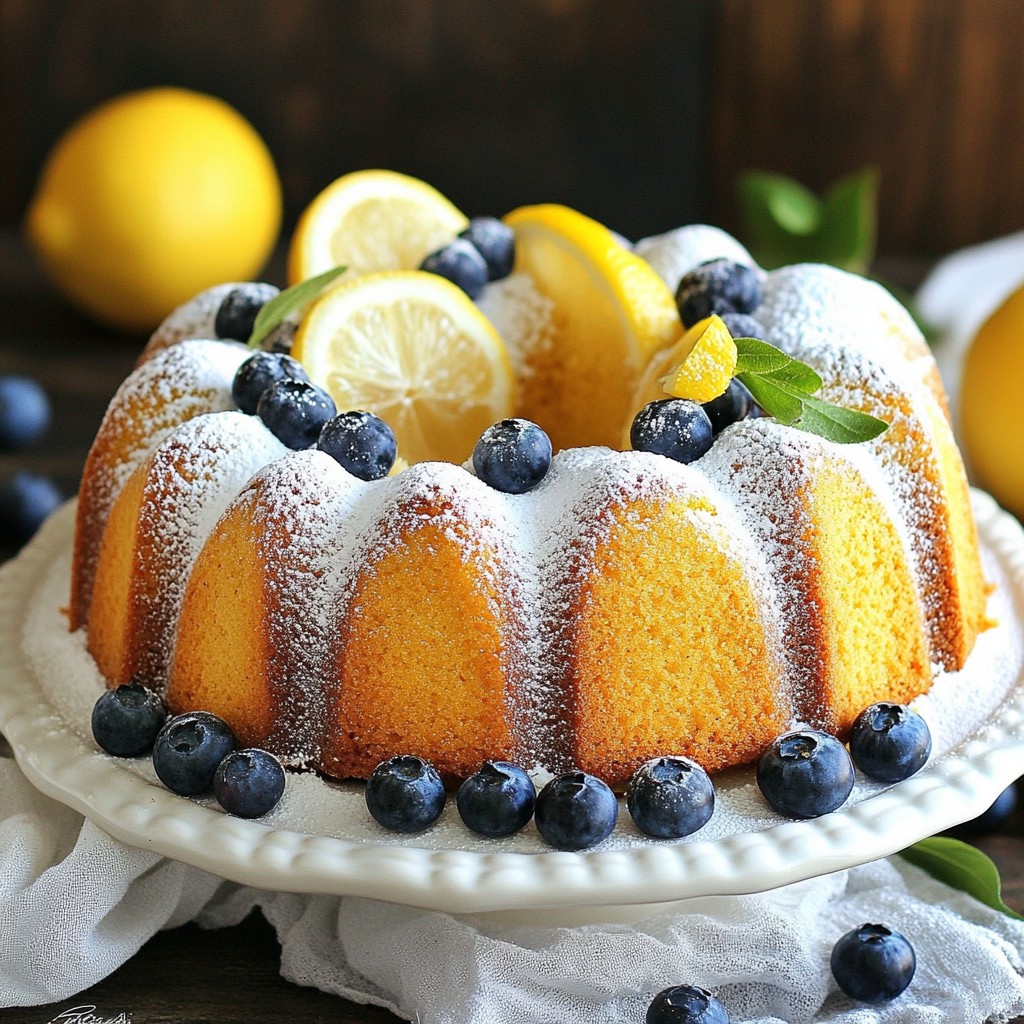 Lemon Blueberry Pound Cake Delightful and Easy Recipe