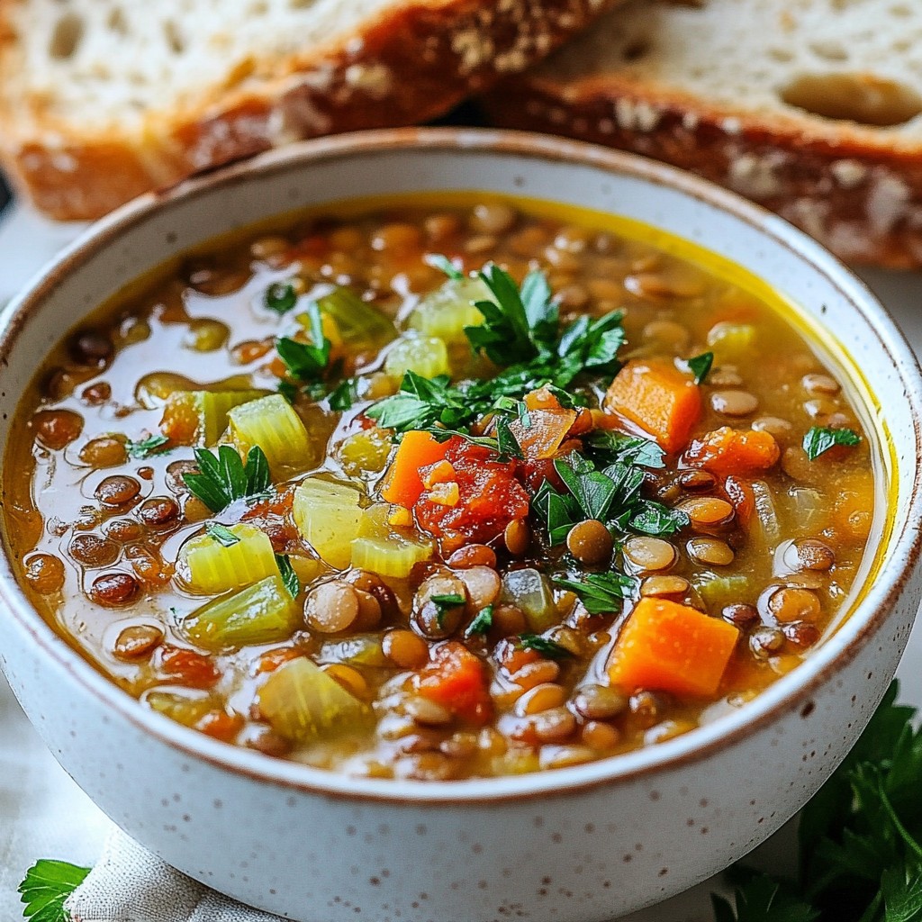 High-Protein Lentil Soup Easy and Tasty Recipe