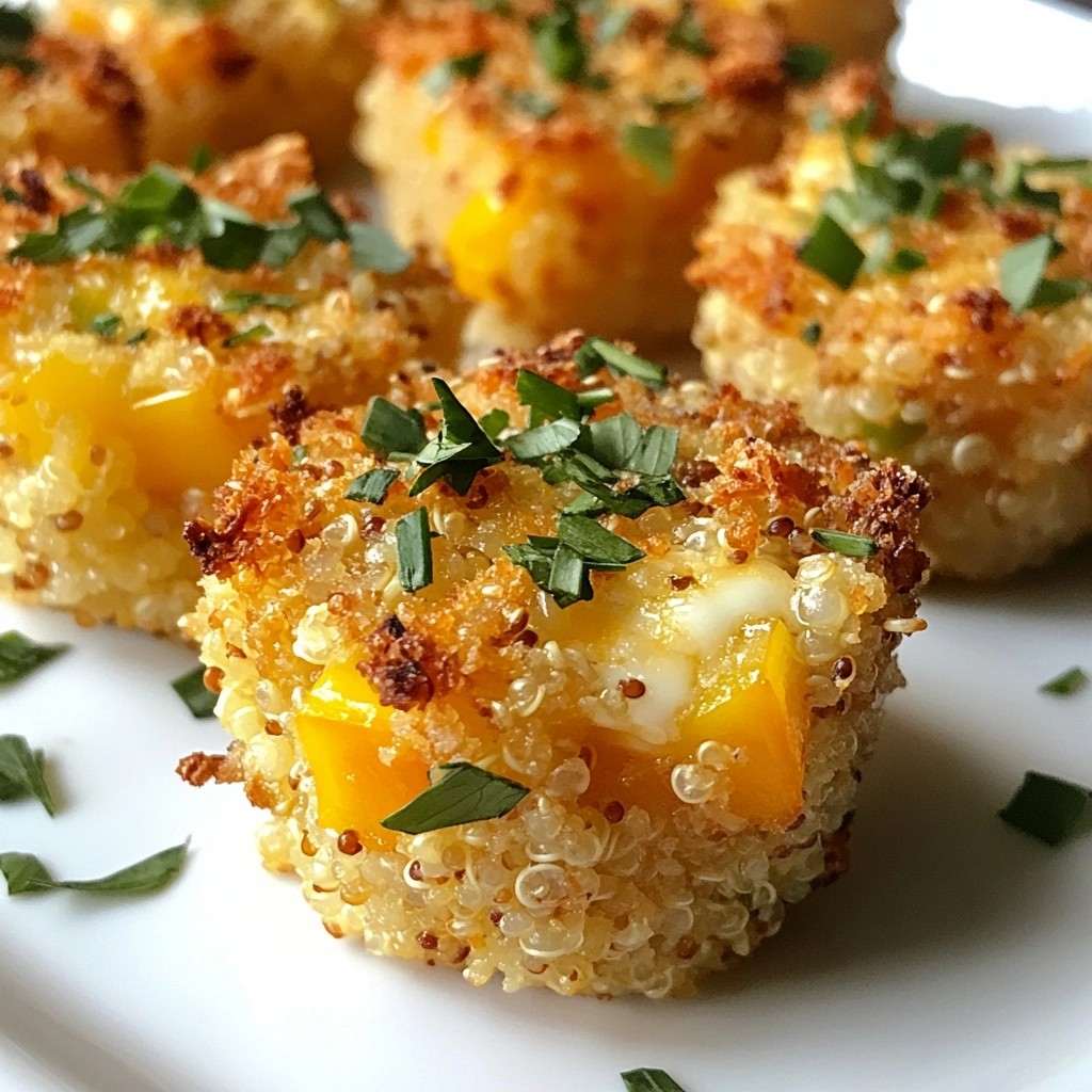 Savory High-Protein Cheese and Quinoa Bites Recipe