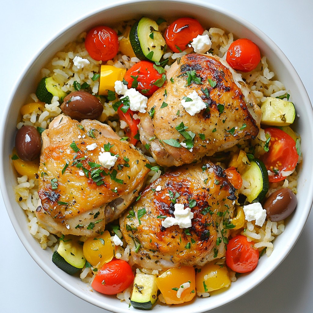 One-Pot Greek Chicken and Rice Flavorful Easy Meal