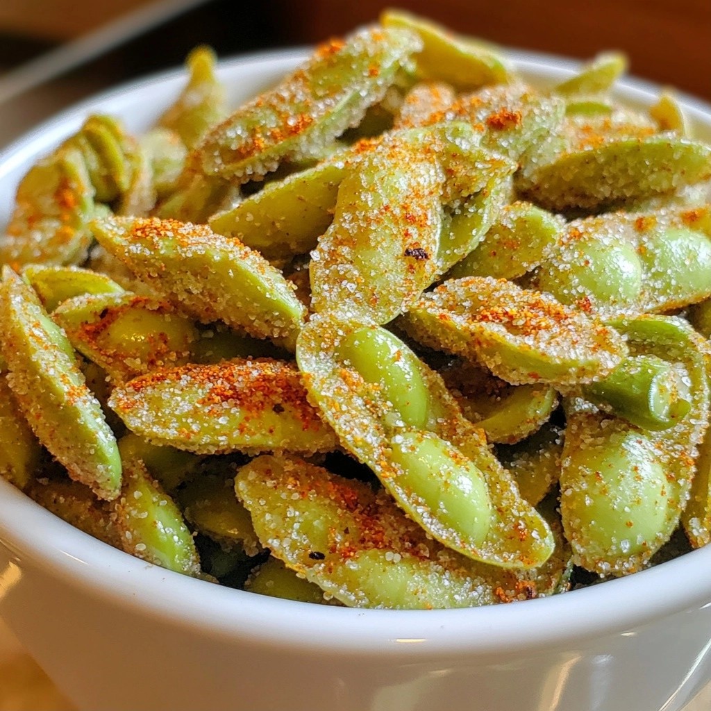 Crunchy High-Protein Spiced Edamame Crisps Delight