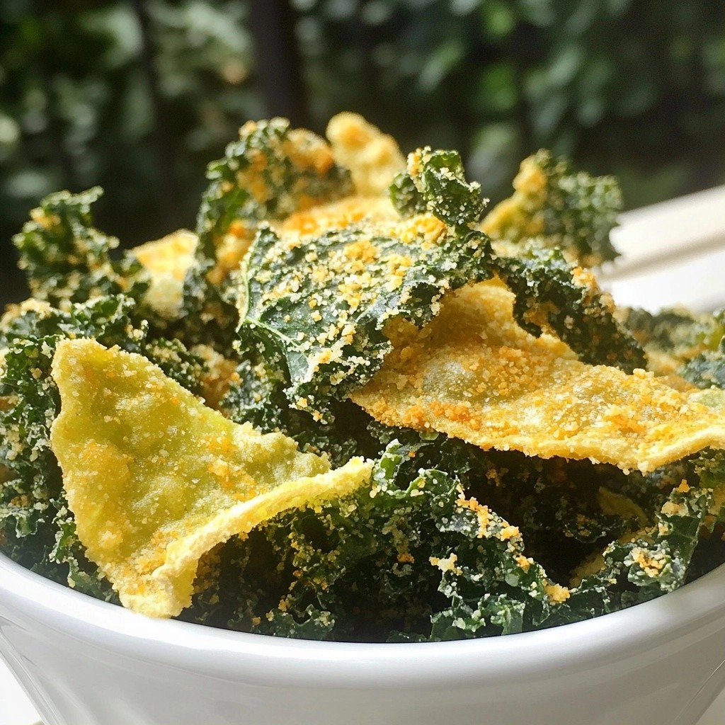 Crispy High-Protein Spiced Parmesan Kale Chips Recipe