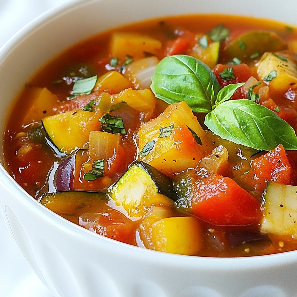 Ratatouille Soup Flavorful and Hearty Veggie Delight