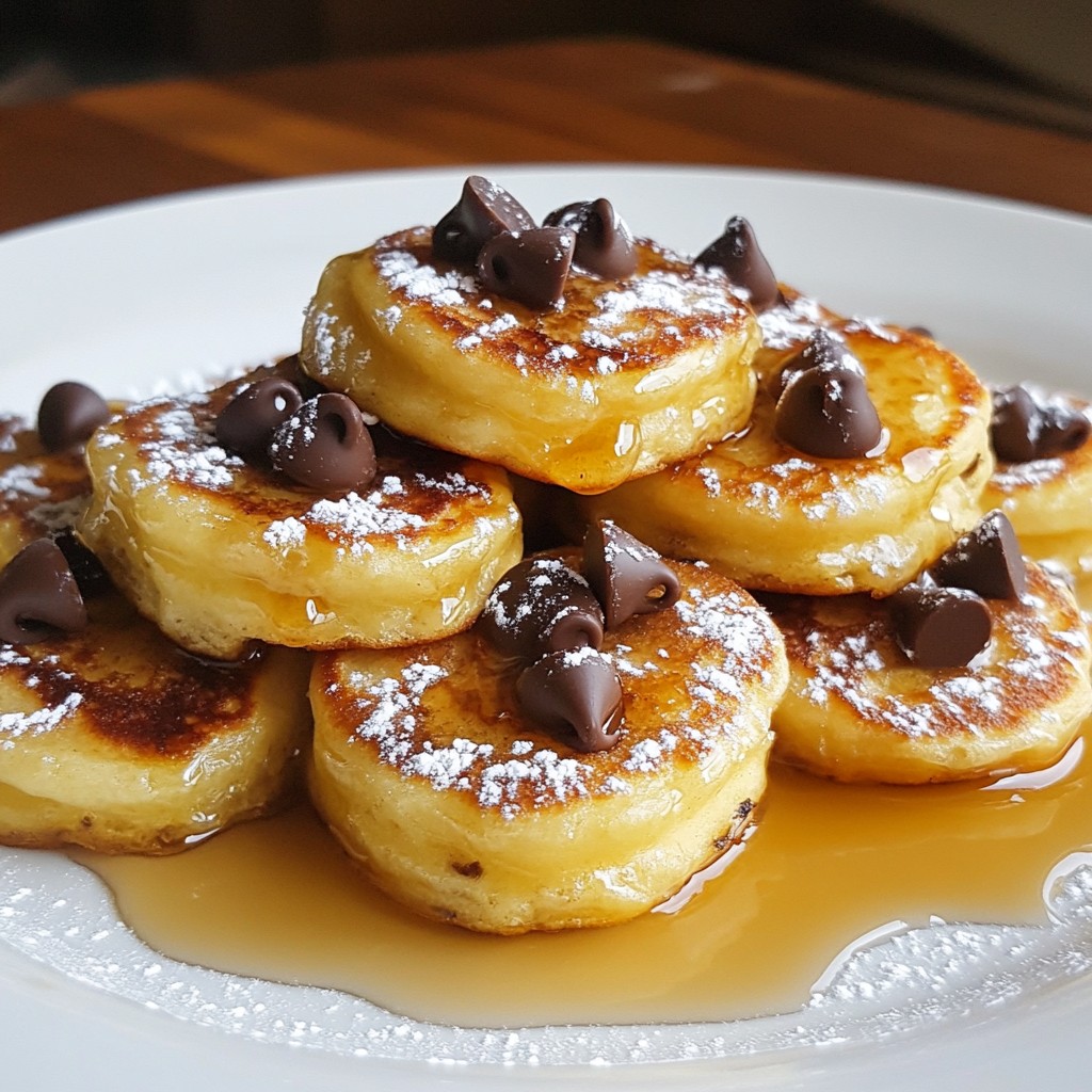 Chocolate Chip Banana Pancake Bites Simple Treat