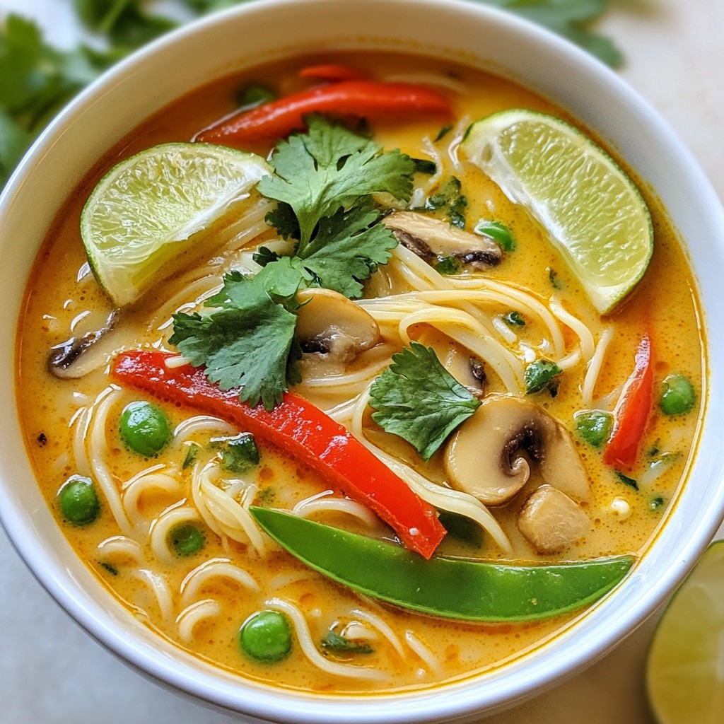Spicy Thai Coconut Noodle Soup Flavorful Comfort Bowl