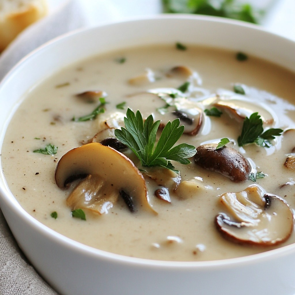 Creamy Mushroom Soup Simple and Comforting Recipe