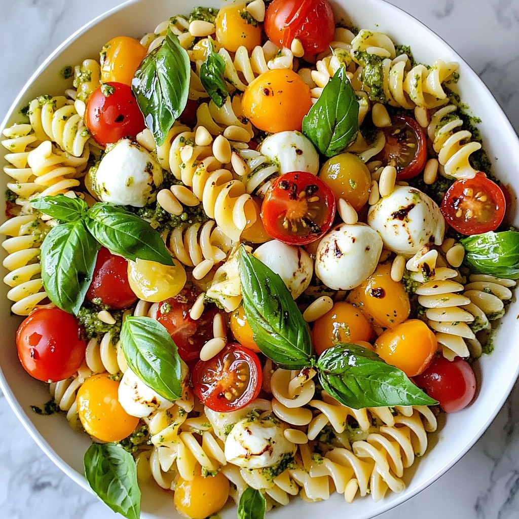 Caprese Pesto Pasta Salad Flavorful and Fresh Delight