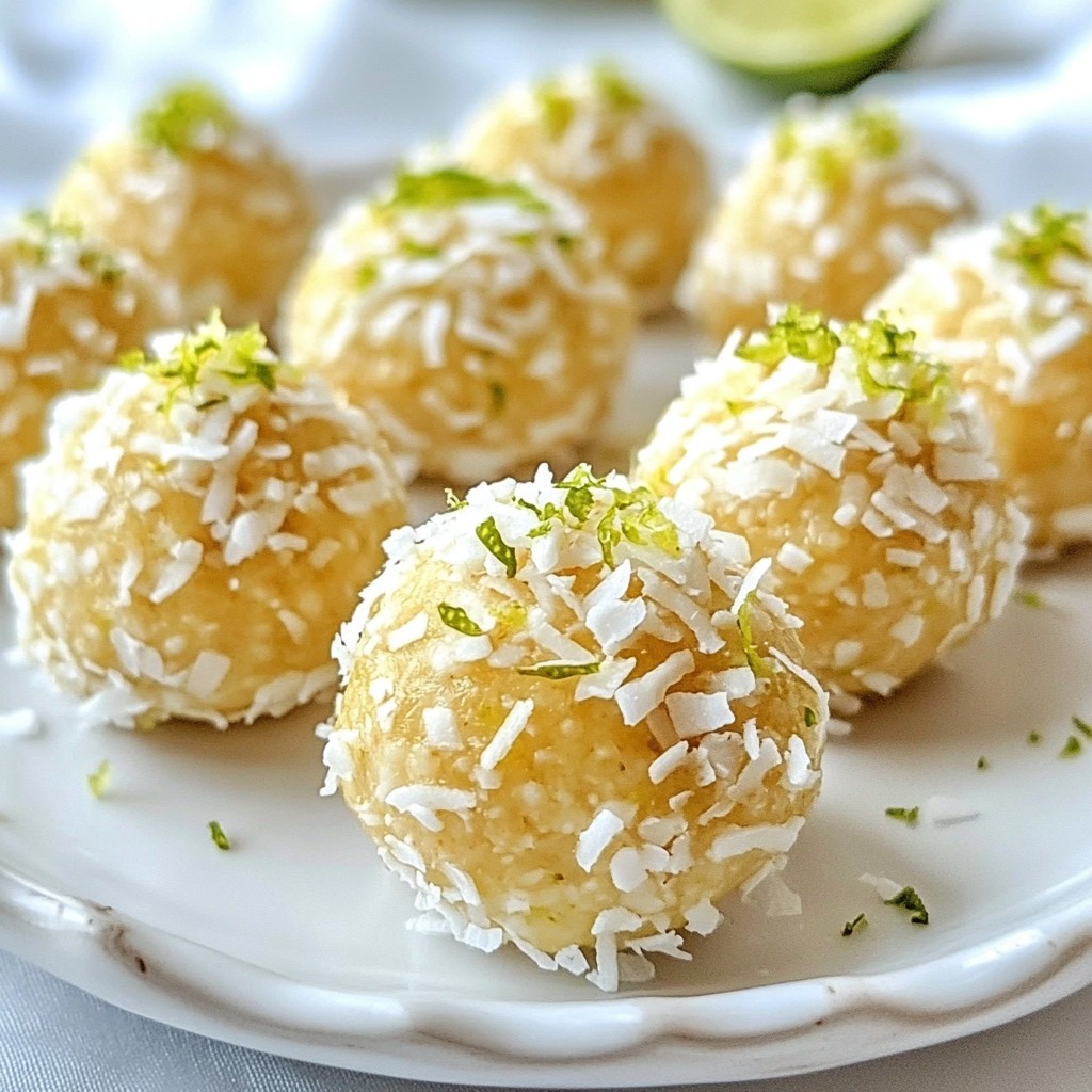 Coconut Lime Energy Balls Healthy Snack Delight