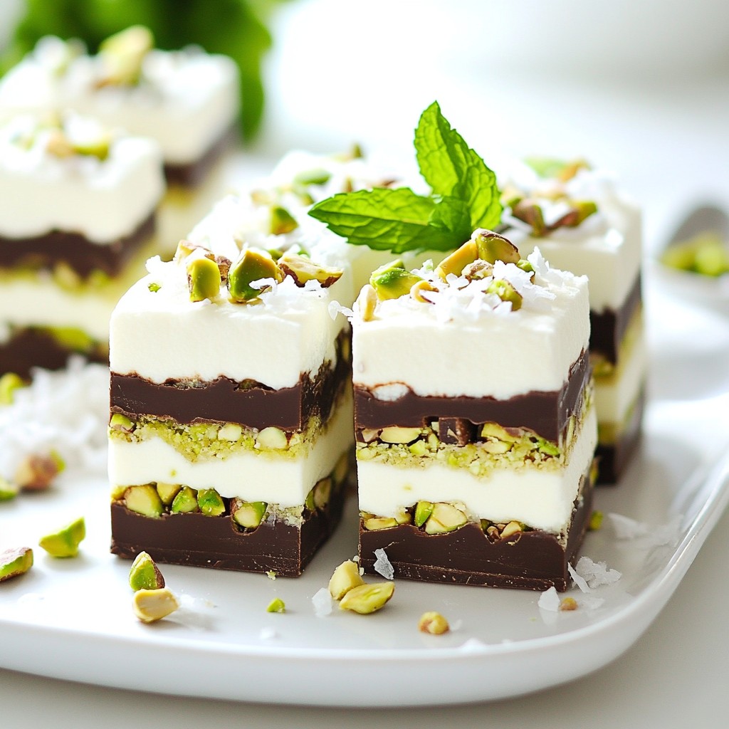 Triple-Decker Choc-Mint Rocky Road Irresistible Treat